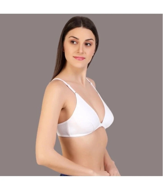 Desiprime - Multicolor Cotton Non Padded Womens Everyday Bra ( Pack of 2 ) - None