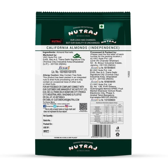 Nutraj Anymany California Almonds 1 Kg