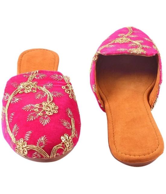 Anjaneya Creations - Pink Womens Mules - None