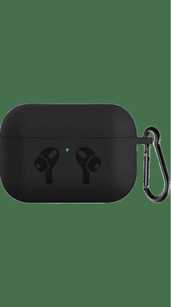 l&t world Silicone Press and Release Headphone Case  (Black)