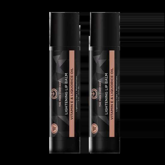 Lightening Lip Balm SPF15 | Vitamin E & Liquorice Oil Pack of 2