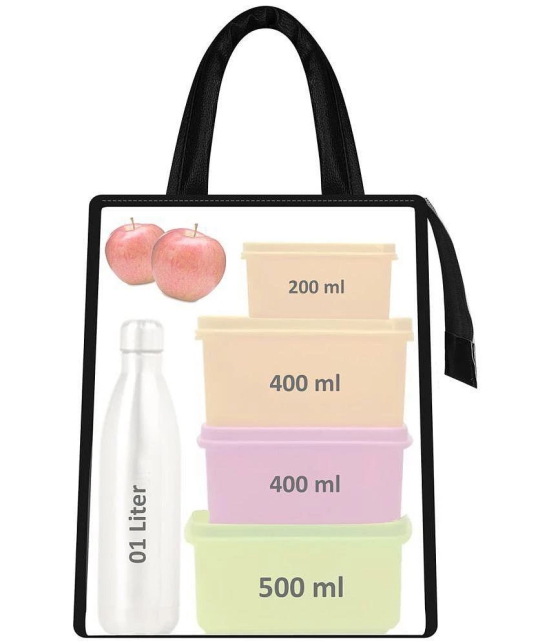 GEEO Black Lunch Bags ( 1 Pc ) - Black