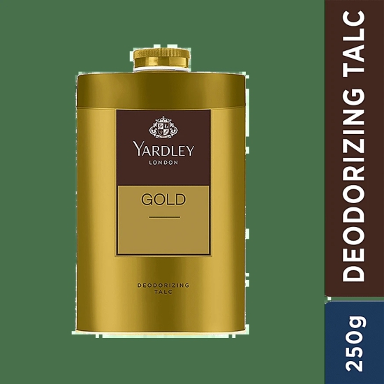 Yardley London Gold Deodorising Talc Powder, 250 gm