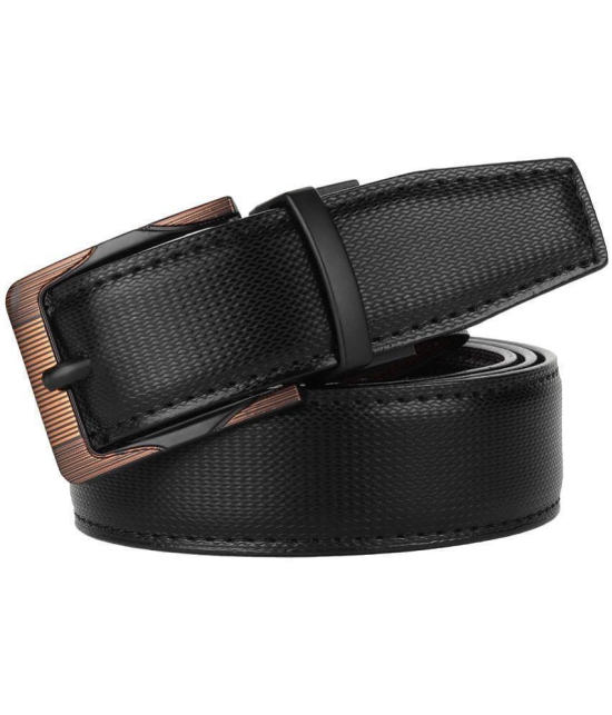 Zacharias - Black Leather Men's Reversible Belt ( Pack of 1 ) - None