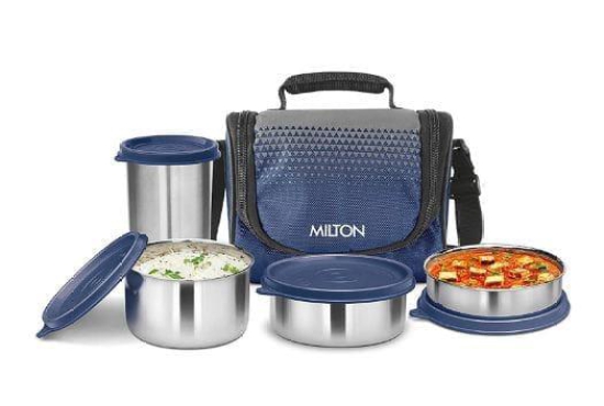 Milton Tasty 3 Stainless Steel Combo Lunch Box with Tumbler