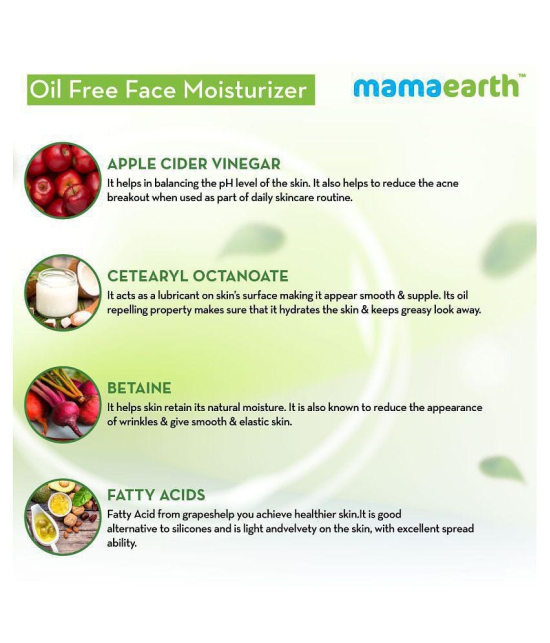 Mamaearth Oil-Free Moisturizer For Face With Apple Cider Vinegar For Acne Prone Skin, 80 ml