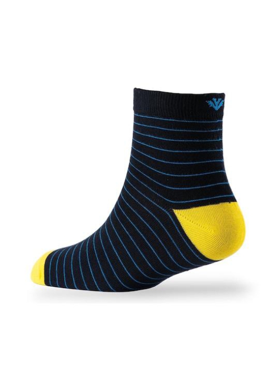 Men Pack Of 2 Striped Cotton Ankle Length Socks