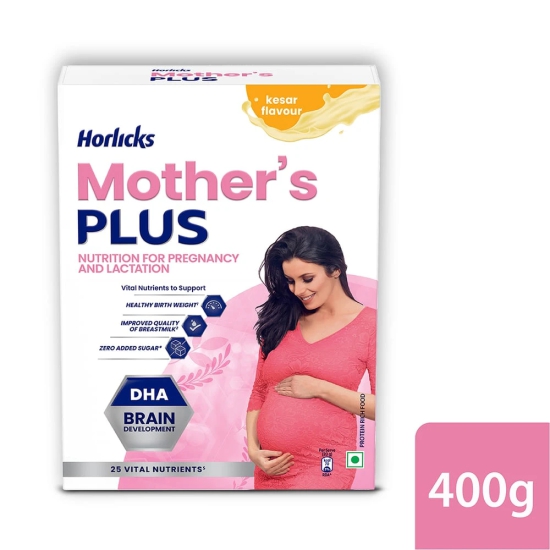 Horlicks MotherS Plus Kesar Flavour, 400 Gm