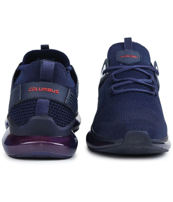 Columbus - FUSE Sports Shoes Navy Mens Sports Running Shoes - None