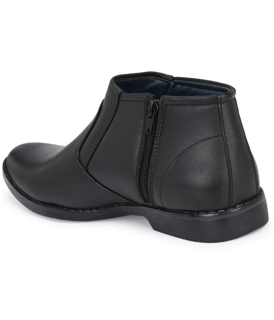 Leeport - Black Mens Formal Boots - None