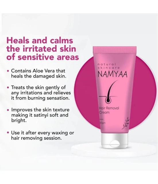 Namyaa Hair Removal Cream 180Gm &After Wax Serum Cream|For Bikini, Underarms, Legs|Pack Of 3