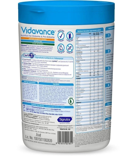 VIDAVANCE Advanced Nutrition Drink (Vanilla) 500 g