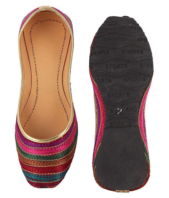 Raj Multi Color Ethnic Footwear - None