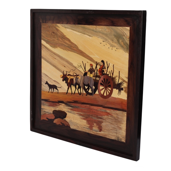 Rosewood Bullock Cart Panel