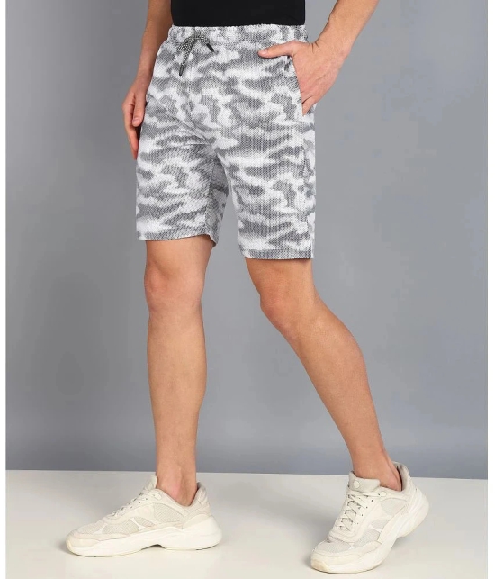 XFOX Grey Melange Blended Mens Shorts ( Pack of 1 ) - None