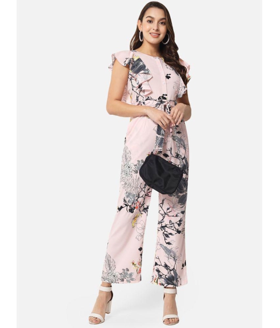 ALL WAYS YOU - Pink Georgette Regular Fit Womens Jumpsuit ( Pack of 1 ) - None