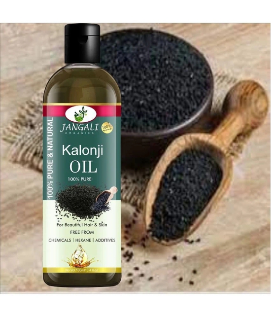 PURE JANGALI ORGANICS Cold Pressed Kalonji Oil - Black Seed Oil - For Hair 100ML