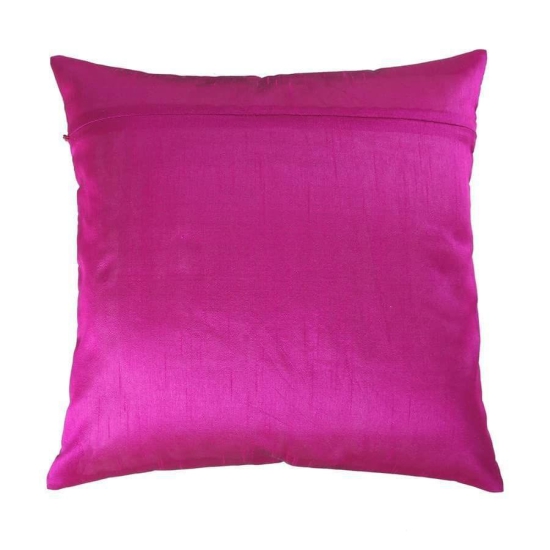 Set of 2 pcs Pink Brocade cushion cover 16