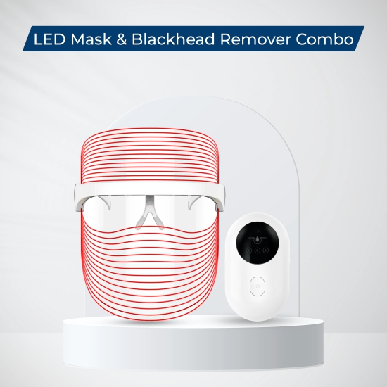 LED Mask  Blackhead Remover Combo-LED Mask & Blackhead Remover Combo