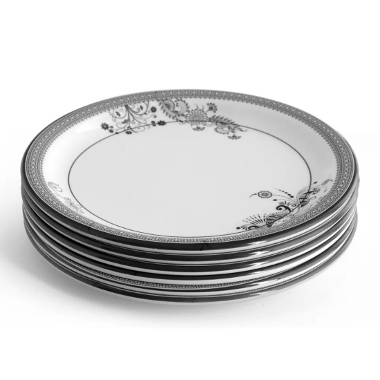 SUPERWARE, MELAMINE - SILVER LACE | 6 Nos.-7.5 inches | Small Plate