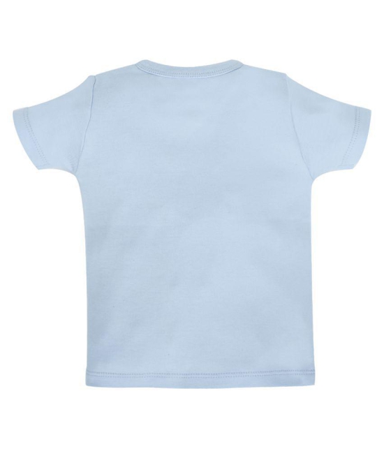 My Milestones T-shirt Half Sleeves Boys Baby Blue Cloud / Baby Blue -2Pc Pack - 0-3 M - None