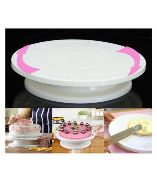 HL HI-LEE Polycarbonate Cake Stand 1 Pcs - White