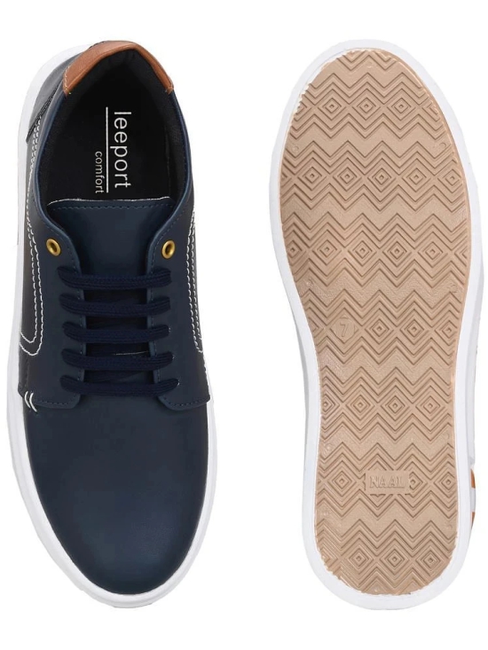 Leeport Blue Mens Sneakers - None