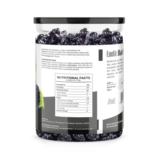 Zucchero Exotic Dried Blackberry, 400g | Crunchy & Goey Berries