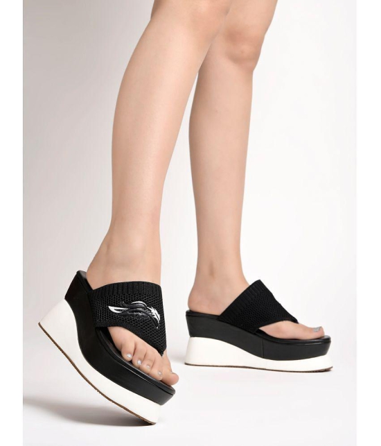 Shoetopia Black Women''s Slip On Heels - None