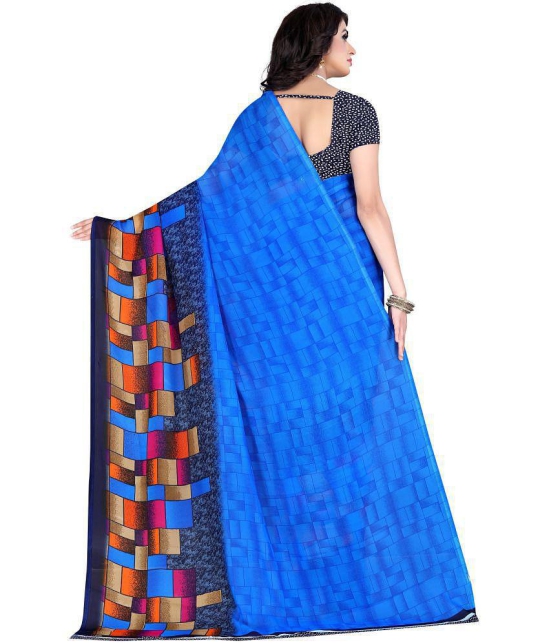 LEELAVATI - Multicolor Georgette Saree With Blouse Piece ( Pack of 1 ) - Multicolor