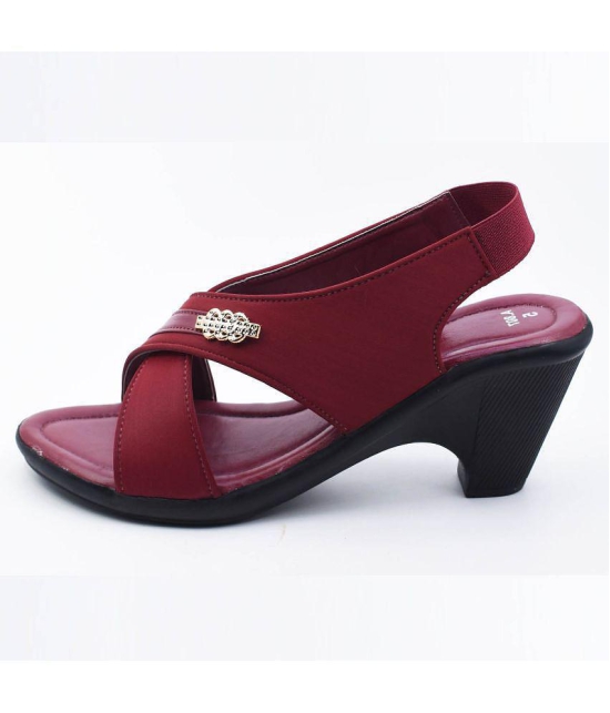 Dream Makers - Red Women''s Sandal Heels - None