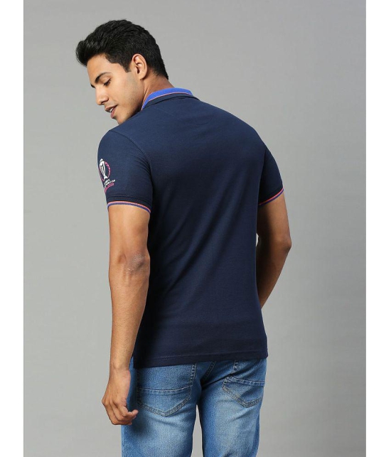 FanCode - Navy Blue Polyester Regular Fit Men's Sports Polo T-Shirt ( Pack of 1 ) - None