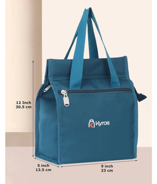 Kyros Blue Polyester Lunch Bag Pack of 1 - Blue