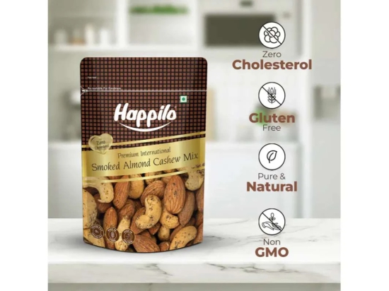 Happilo Premium International Smoked Almond Cashew Mix 160g