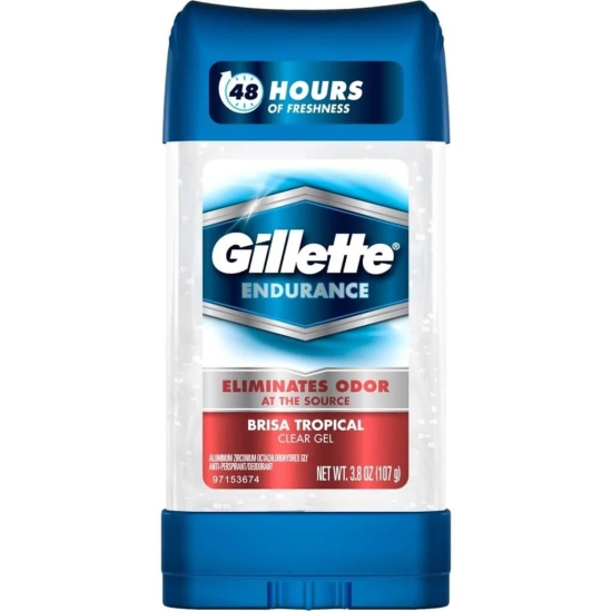 Gillette Endurance Eliminates Oder At The Source Brisa Tropical Clear/Blue 107g