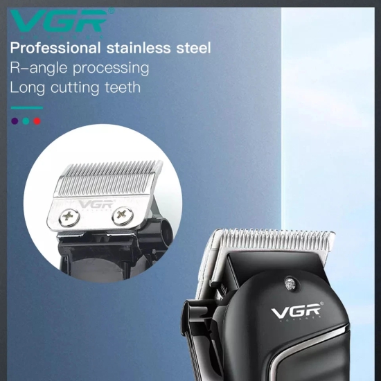 VGR V-683 Hair Clipper For Men Black-VGR V-683 Hair Clipper For Men, Black