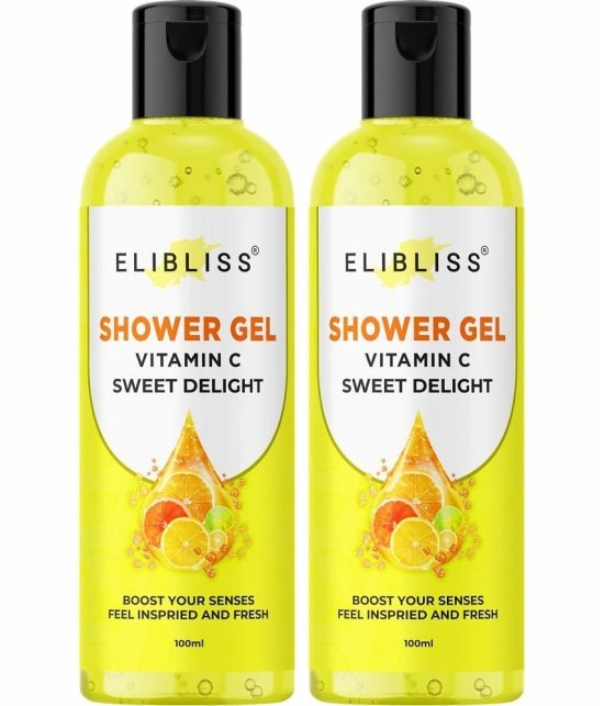 Elibliss Vitamin C Shower Gel for Moisturizing Pack of 2 Shower Gel 100 mL Pack of 2