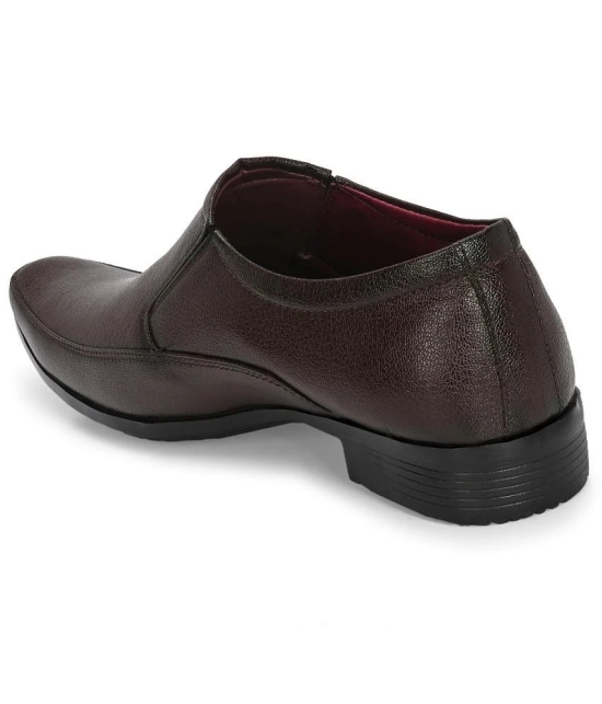 Bucik Brown Mens Slip On Formal Shoes - None