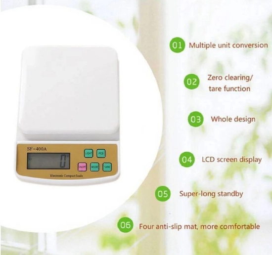 Virgo Digital Kitchen Weighing Scales Weighing Capacity -10 Kg