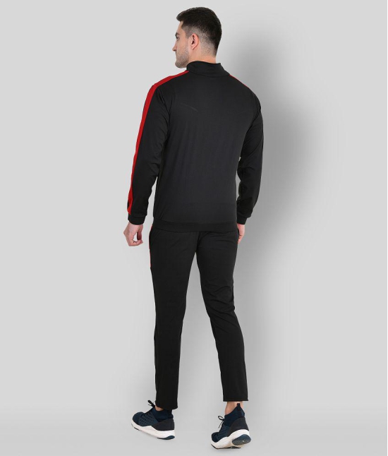 Forbro - Black Polyester Slim Fit Colorblock Mens Sports Tracksuit ( Pack of 1 ) - 2XL