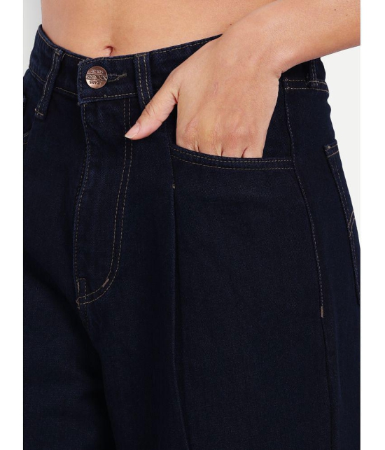 AngelFab - Navy Blue Denim Flared Women''s Jeans ( Pack of 1 ) - None