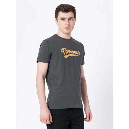 RedTape Casual Space Grey T-Shirt For Men | Comfortable & Breathable | Durable & Stylish