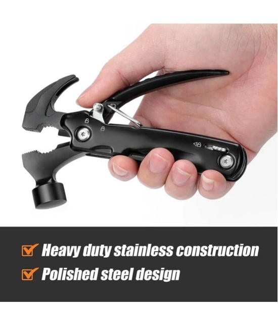 GIT- Multi-Tool 12 in 1 Hammer Mini Hammer Camping Gear Tool EDC Men, Women DIY Multi-Functional Car Safety Hammer Tool for Multi Purpose.