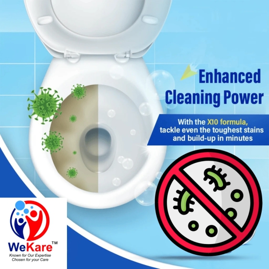 WeKare X10 Toilet Bowl Cleaner - Tackle Even the Toughest Stains and Build-Up in Minutes