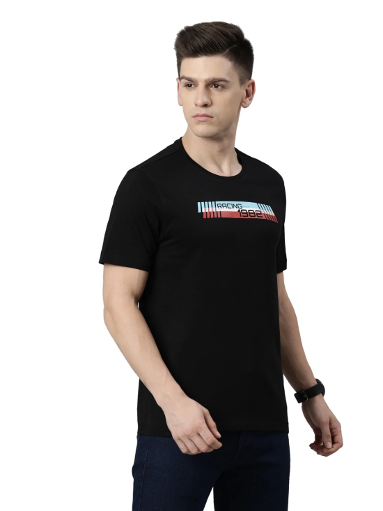 TVS Racing Round Neck T Shirts-Premium 100% Cotton Jersey, Versatile T Shirt for Men, Ideal for Gym, Casual Wear & More-Mercerised Yarn for Extra Durability-Easy to Wear & Wash