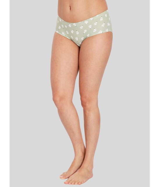 ILRASO - Green Polyester Printed Women's Briefs ( Pack of 1 ) - None