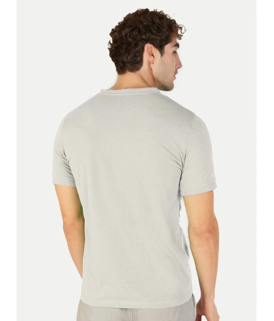 Radprix Cotton Regular Fit Solid Half Sleeves Mens T-Shirt - Grey ( Pack of 1 ) - None