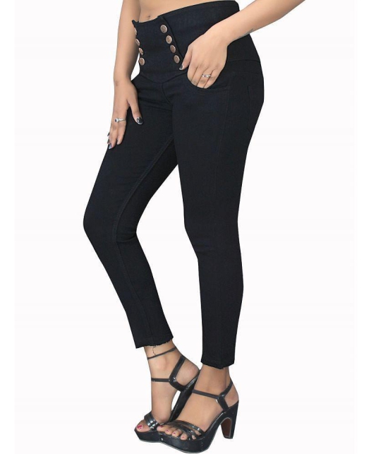 AngelFab - Black Denim Skinny Fit Women''s Jeans ( Pack of 1 ) - None