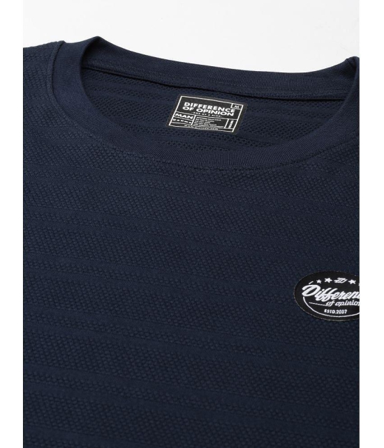 Difference of Opinion - Navy 100% Cotton Oversized Fit Mens T-Shirt ( Pack of 1 ) - None