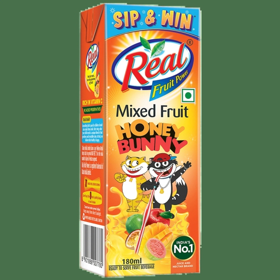 Real Mixed Fruit Juice, 200 Ml (20Ml Free)